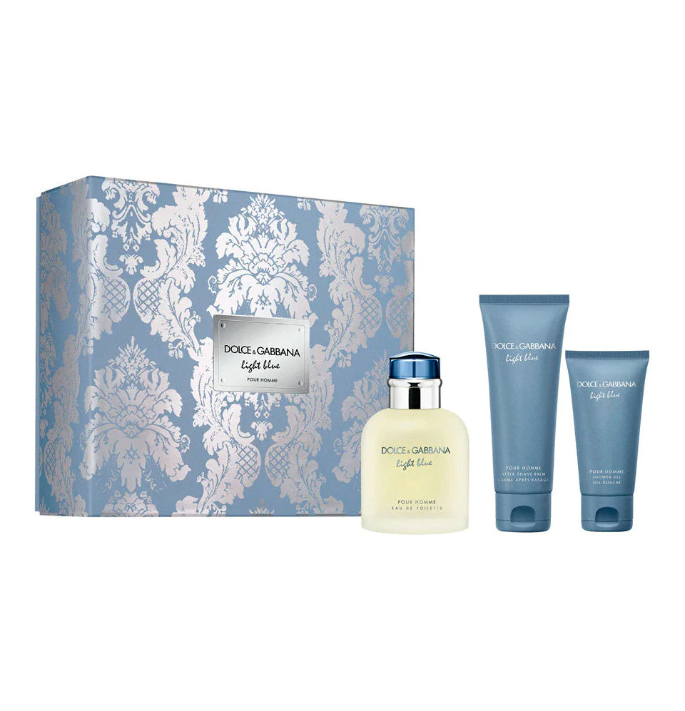 Dolce & Gabbana Light Blue POUR HOMME 125+50GM ASB 75ML GIFT SET For Men